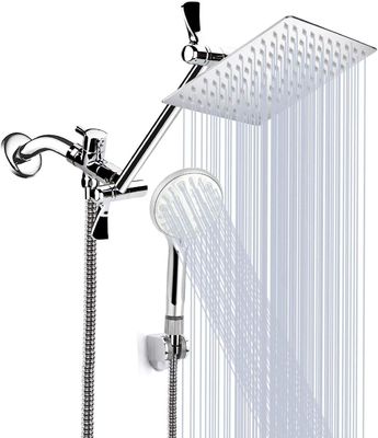 Wall-Mounted Stainless Steel Shower Head ABS Handheld Shower Head With Stand