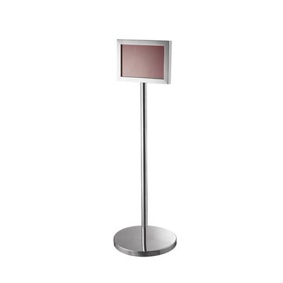 Stainless Steel Hotel Sign Stand Vertical Guide Sign Stand Advertising Holder Billboard