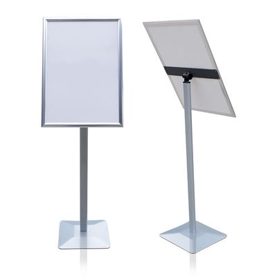 Outdoor A3 Frame Advertising Display Stand Metal Poster Sign Holders For Hotel