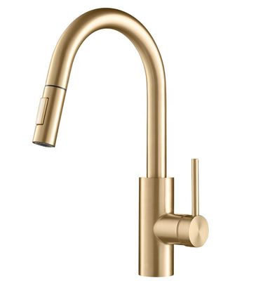 Modern Upscale Polished Kitchen Sink Faucet Corrosion Resistant Custom Size