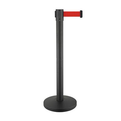 Adjustable Length Hotel Retractable Barrier Stainless Steel Rail Stand Lobby Supplies