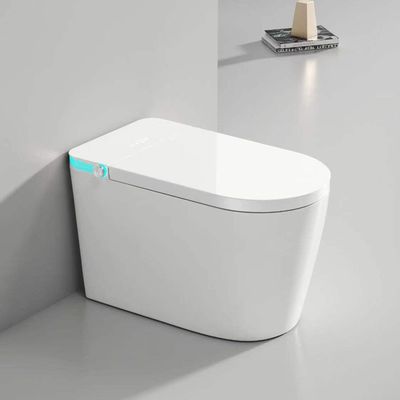 White Integrated Electronic Smart Toilet Modern Simple Style Multiple Safety Design
