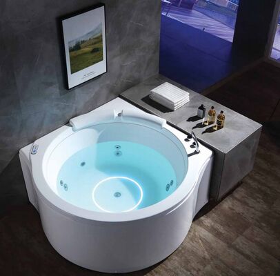 White Hotel Bathtub Center Drain Location Accessories Included Drain Assembly Glossy Surface Finish and Anti Slip Base Perfect for Bathroom Upgrades