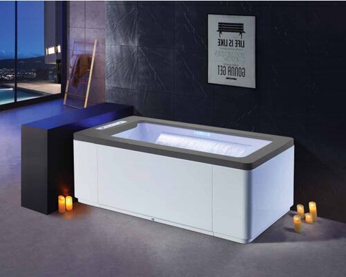 White Freestanding Bathtub Featuring Center Drain Location Glossy Surface Finish Designed for Luxury Hotel and Sophisticated Hospitality Spaces