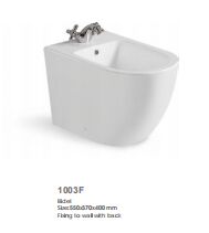 Scratch And Stain Resistant Porcelain Bathroom Basin with Pop-up Drain and Easy To Clean Wall Hung Sink