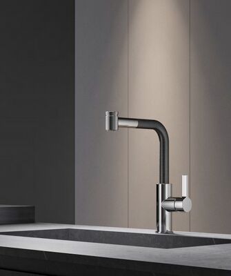 Corrosion-resistant Stainless Steel Bathroom Faucet with 0.5 To 5.0 Bar Pressure and Deck or Wall Mount Options