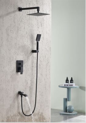 Stainless Steel Wall Mounted Shower Head with Customizable Color and Anti-Clog Nozzles for Apartments