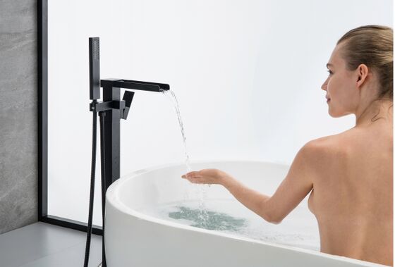 Stainless Steel Rainfall Shower Head with Anti-Clog Nozzles and 2-3 Spray Modes for Home or Hotel