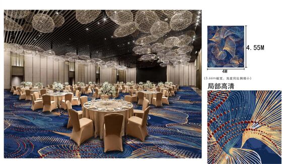 Customized High Wear Resistance Hotel Carpets with Non-Slip Backing and Antimicrobial Properties for Hospitality Spaces