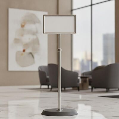 Anti slip Base Hotel Sign Stand for Hotel Lobby Including A4 210 X 297 Mm Sign Frame Size Durable Construction