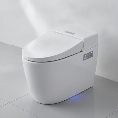 Smart Toilet Intelligent Bathroom Toilet Equipped With Heated Seat Soft Close For Comfortable Hygienic