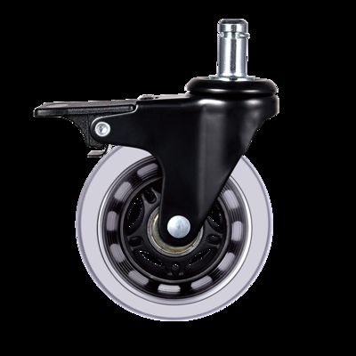 2inch Light Duty Castors Electrophoresis PU Furniture Caster Wheels Chair Wheel Castor Office Chair Wheel Roller