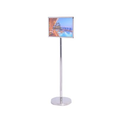 OEM Size Hotel Lobby Supplies Sign Stands Signage Display Holder Corrosion Resistant