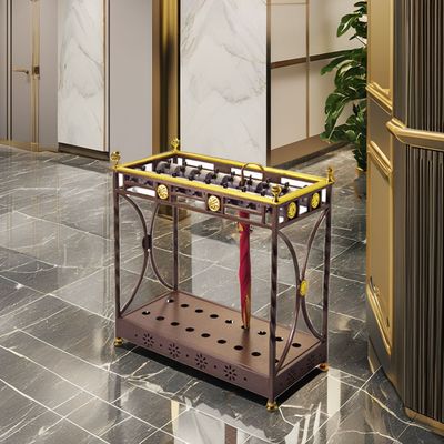 Large Capacity Hotel Umbrella Stand Corrosion Resistant Office Metal Umbrella Holder