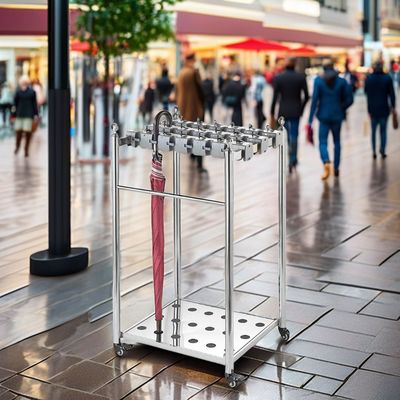 Personalized Design Modern Hotel Umbrella Stand Highly Strong With Drainage Function