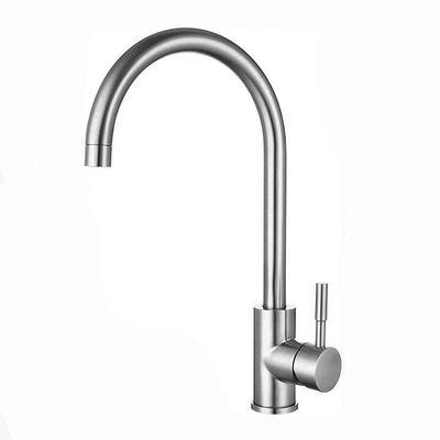 Lead Free Stainless Steel Bathroom Faucets Anti Corrosion Desk Mounted Kitchen Sink Faucet