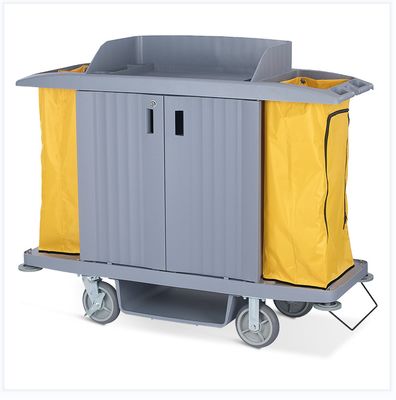 Customized Hotel Service Trolley Three Layer Trolley Cart For Housekeeping