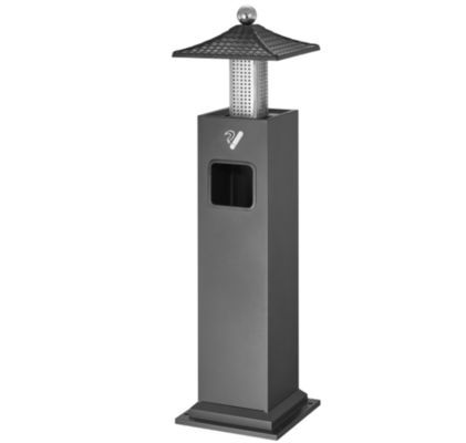 Antique Steel Hotel Lobby Floor Standing Ashtray Smoke Column With Multiple Colors
