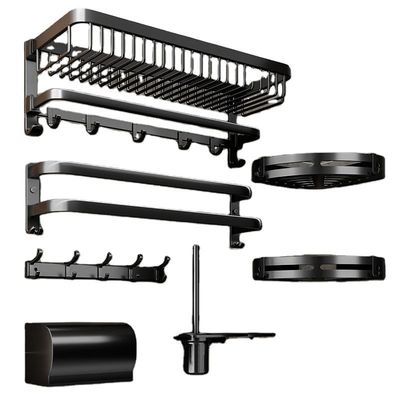 6 Pieces Bathroom Towel Holder Set Bathroom Accessories Set Wall Mounted