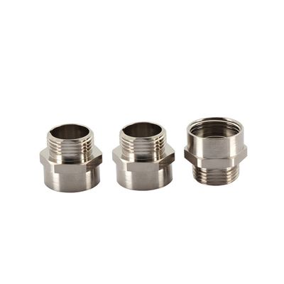Brass Nickel Plated Glands Connector Screw Nut Fasteners  Cnc Lathe Hardware
