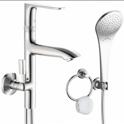 Chrome Finishing Corrosion Resistant Wall Mounted Bathroom Hardware Accessories and Fixture Set