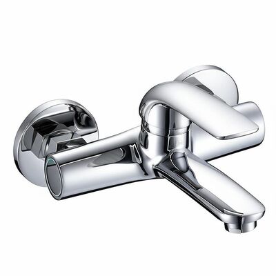 Corrosion Resistant Stainless Steel Faucet with Hot Cold Water Mixer and Deck Mounted Installation