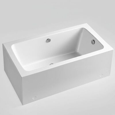 Glossy Surface Finish Freestanding Bathtubs with Center Drain for Luxury Soaking Tubs