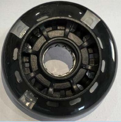 Heavy Load Industrial Caster Wheels with Pressed Steel 2.0mm Bracket and M12×25 Threaded Stem for Smooth or Treaded Tread Options