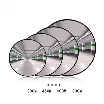 Customizable convex wide angle mirror 30cm 45cm 60cm 80cm Anti Crack PC Lens Blind Spot Safety For Parking Garage Warehouse Store Office Indoor Outdoor