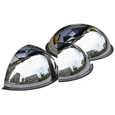 Indoor Hemisphere 1/8 Spherical Wide Angle Convex Mirror 30cm-120cm Space Saving