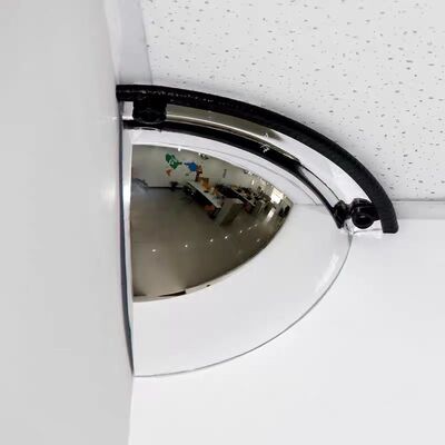 Indoor Hemisphere 1/8 Spherical Wide Angle Convex Mirror 30cm-120cm Space Saving