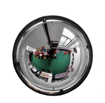Indoor Hemisphere 1/2 Spherical convex safety mirror High Definition PMMA Lens Anti Theft Blind Spot Elimination For Supermarket Warehouse Workshop Multiple Sizes 30cm-120cm