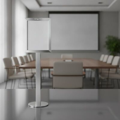 Portrait Frame Orientation Hotel Sign Stand Top Loading Slot for Conference Room Signage Visitor Information