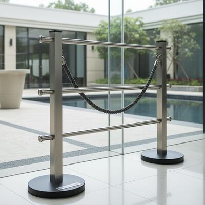 Indoor Outdoor Hotel Railing Stand Strong Wear-resistant Versatile For Hotels Restaurants Public Gathering Places