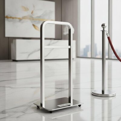 Width 50 Cm Hotel Railing Stand Portable No Assembly Easy To Move Practical For Hotels Restaurants