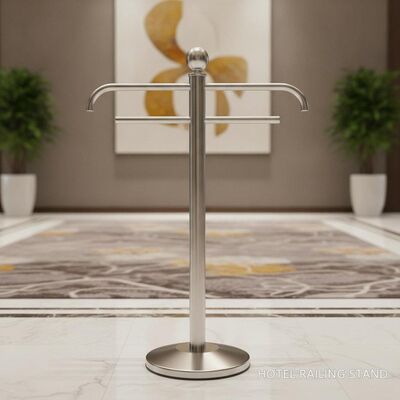 120 Cm Height Hotel Railing Stand Stainless Steel Easy Assembly For Creating Organized Safe Hotel Environments