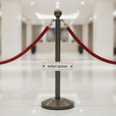 No Assembly Hotel Railing Stand Height 120 Cm Practical Durable Solution For Managing Guest Flow In Hotels