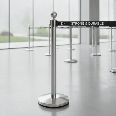 Strong Wear-resistant Hotel Railing Stand 120 Cm Height Indoor Outdoor Durable Crowd Control Safety Barrier